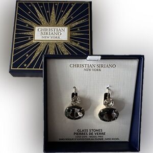 ✨New in Box✨ Christian Siriano: Glass Stone Earrings
